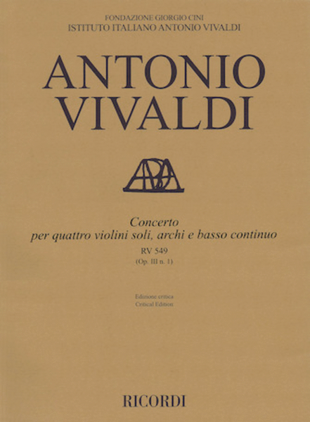 Concerto D Major, RV 549, Op. III, No. 1