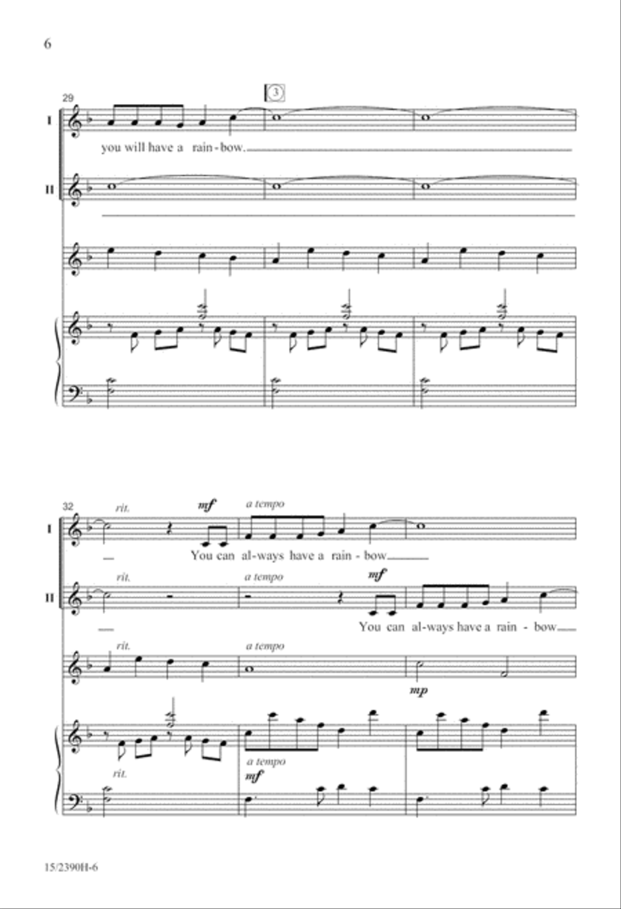 You Can Always Have a Rainbow 2-Part scores gallery preview page 7