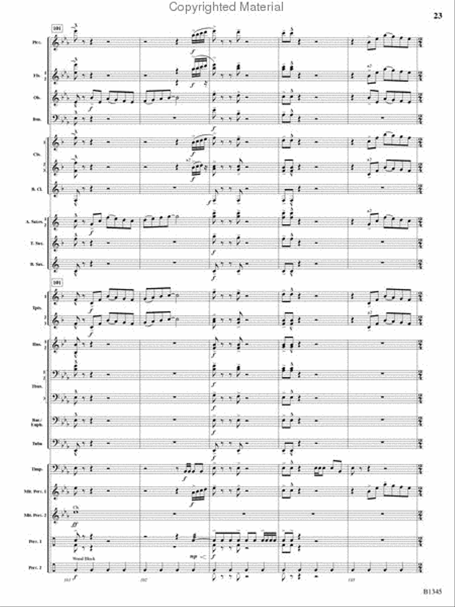 Fanfare and Jubilation Concert Band scores gallery preview page 22