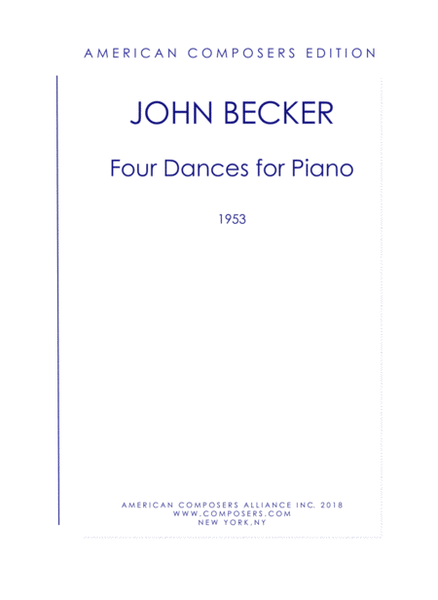 [Becker] Four Modern Dances