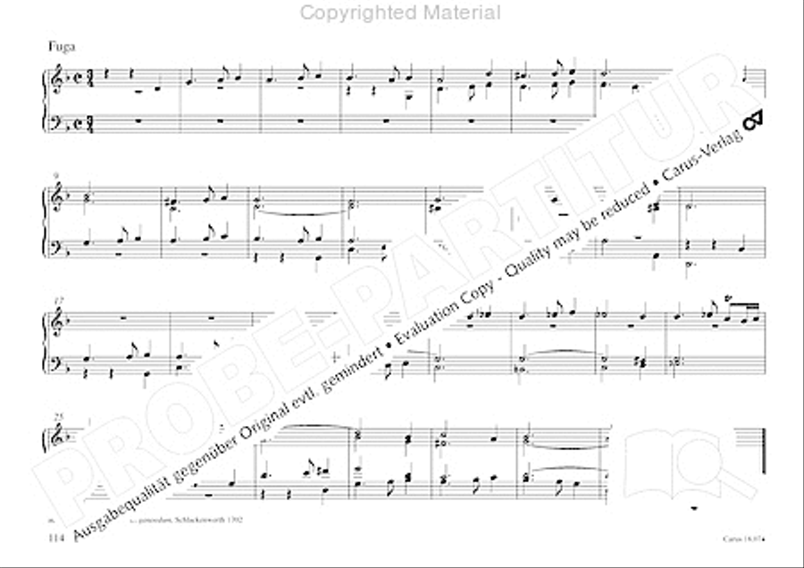Organo pleno. Orgelstucke zum Ein- und Auszug Organ Solo scores gallery preview page 122