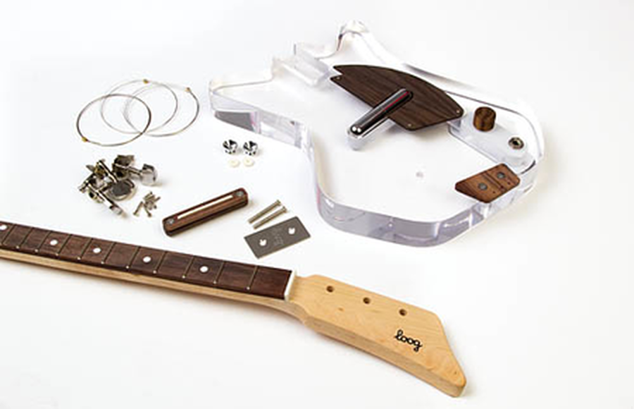 Loog II Lucite 3-Stringed Electric Guitar Kit