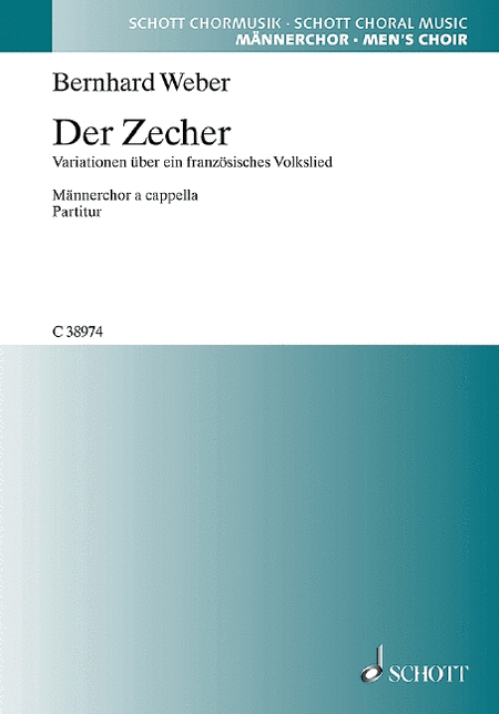 Weber Zecher Mens Choir Score