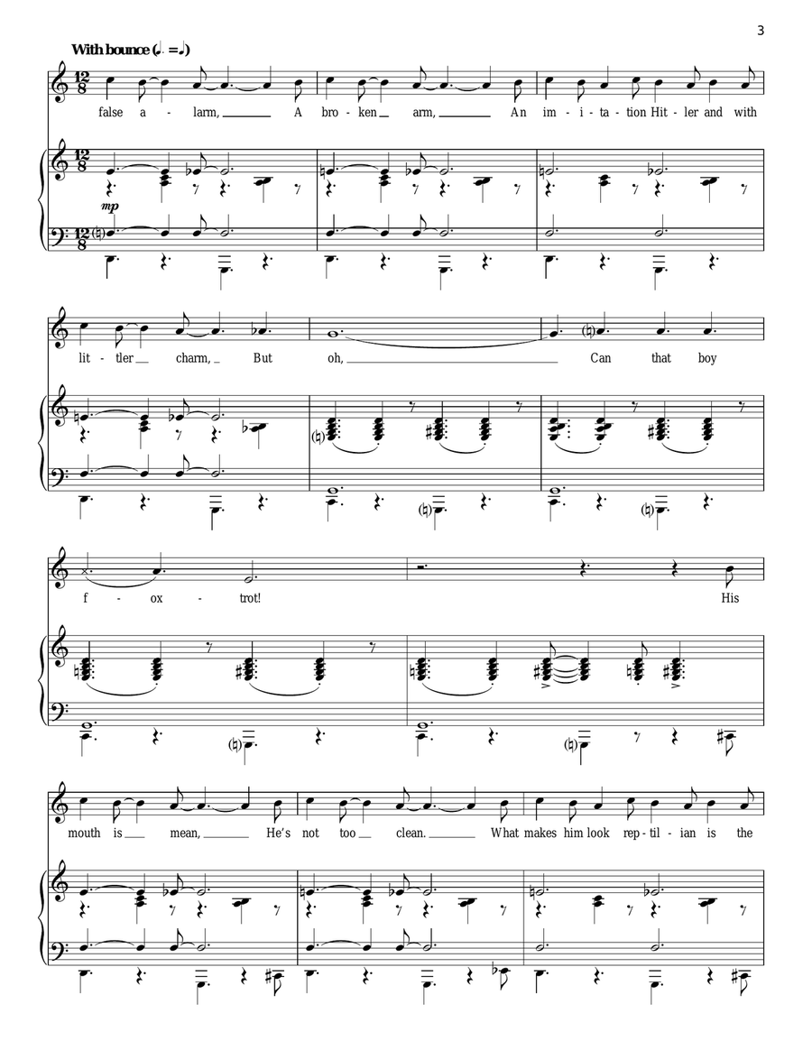 Can That Boy Foxtrot! Piano, Vocal scores gallery preview page 3