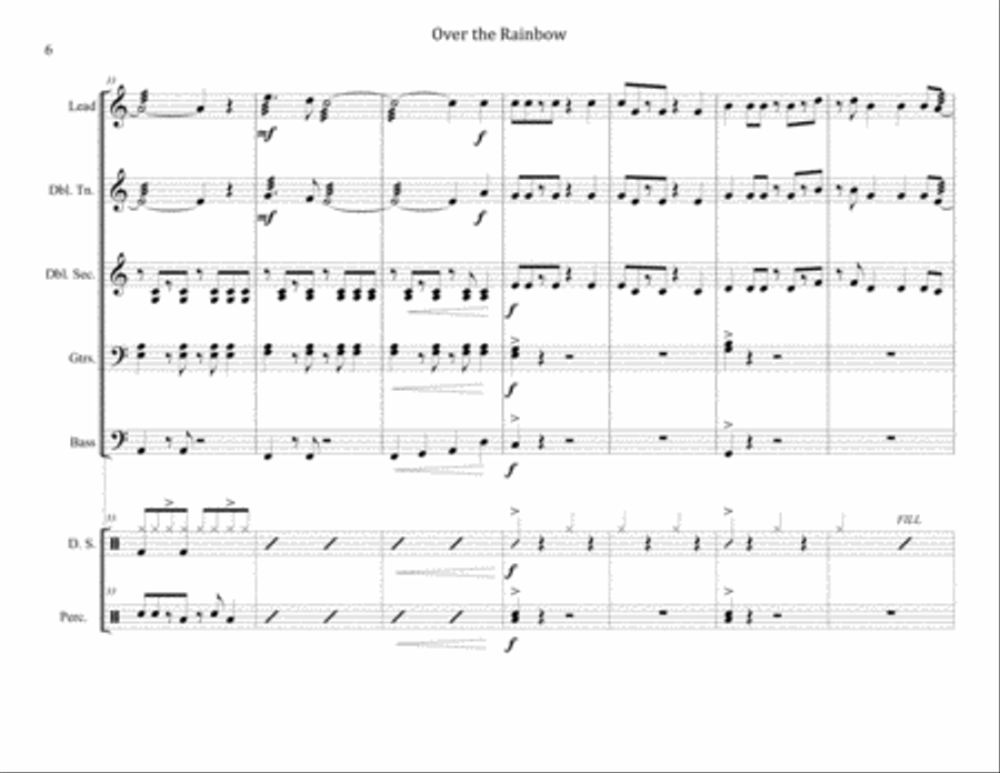 Over The Rainbow (from The Wizard Of Oz) Steel Drum Band scores gallery preview page 6