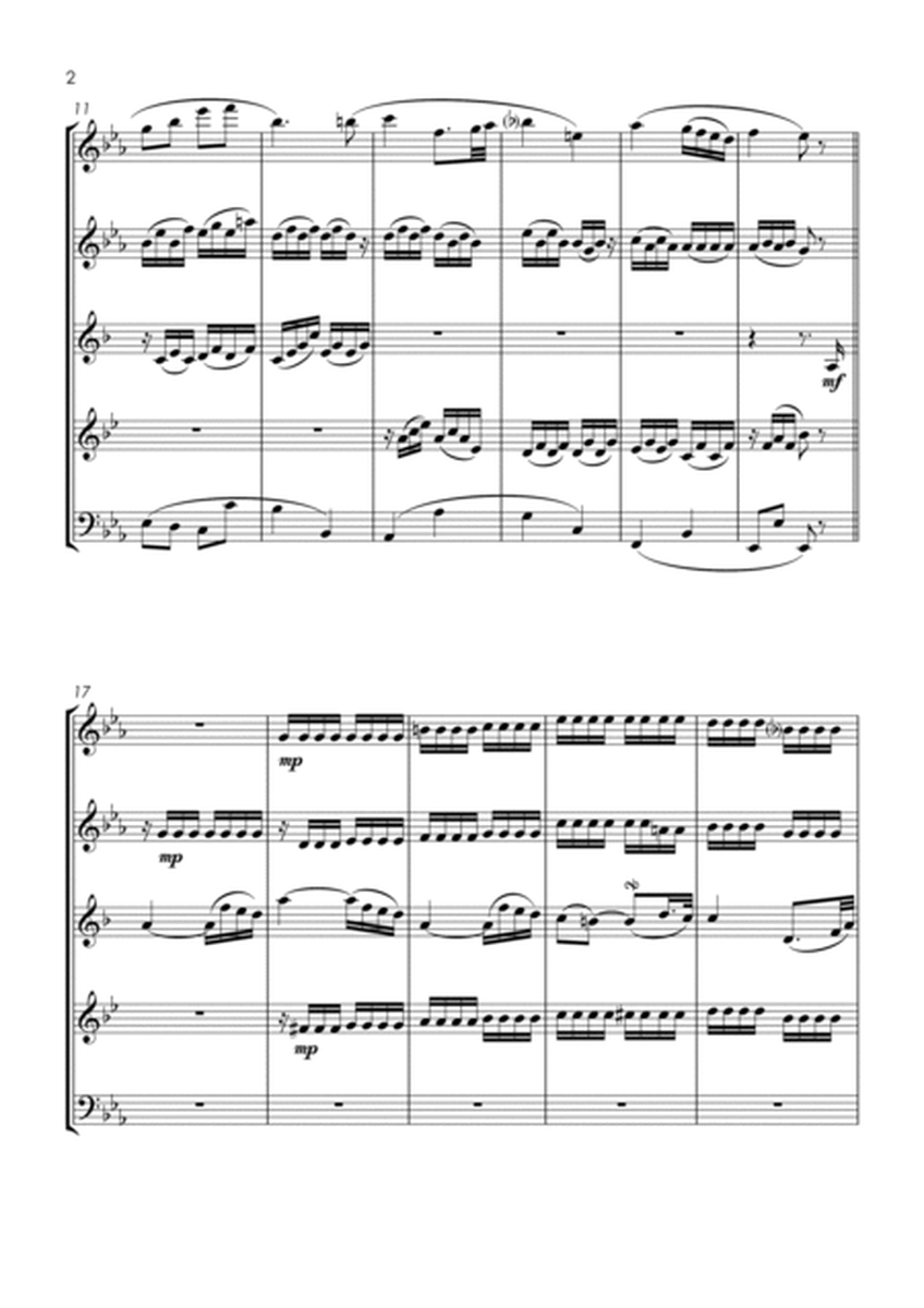 Sonata No.8 "Pathetique", 2nd movement (Beethoven) - wind quintet image number null