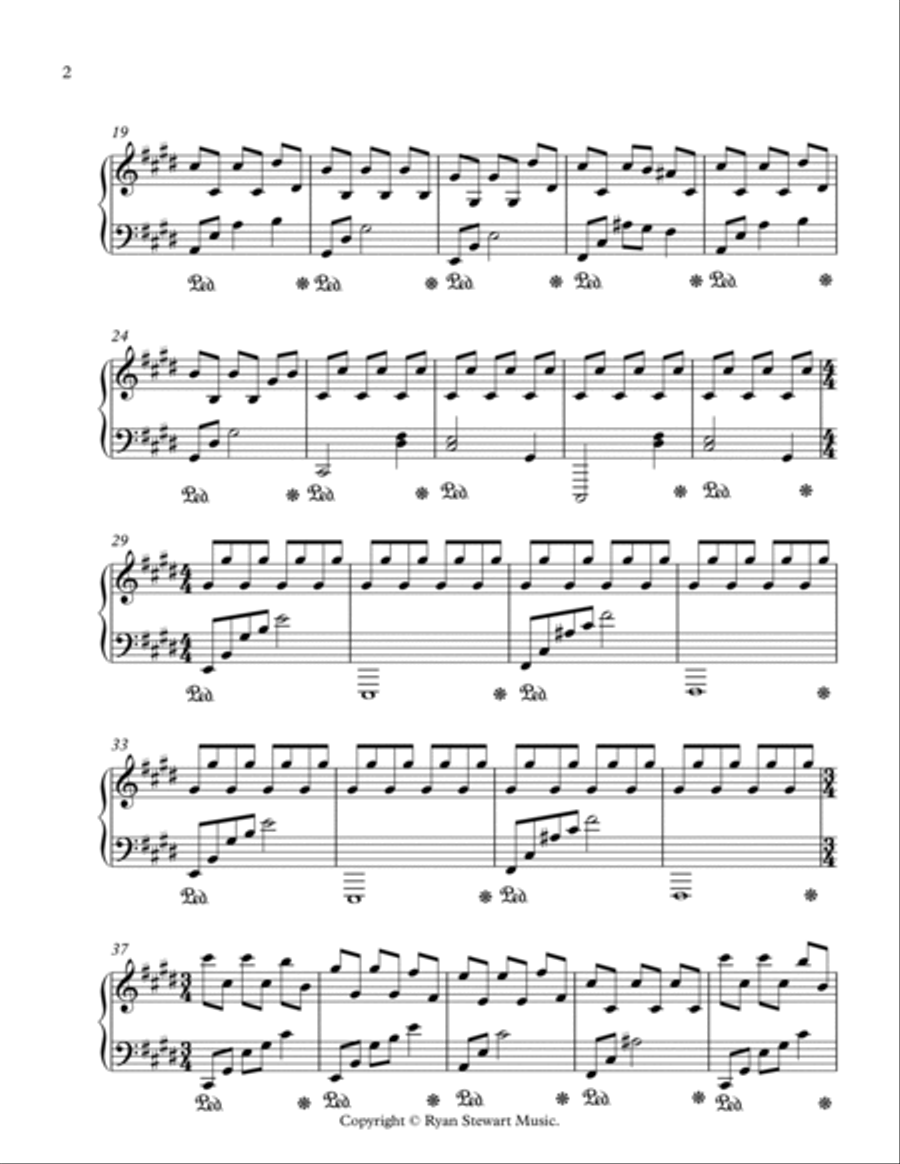 A Distant Storm Piano Solo scores gallery preview page 2