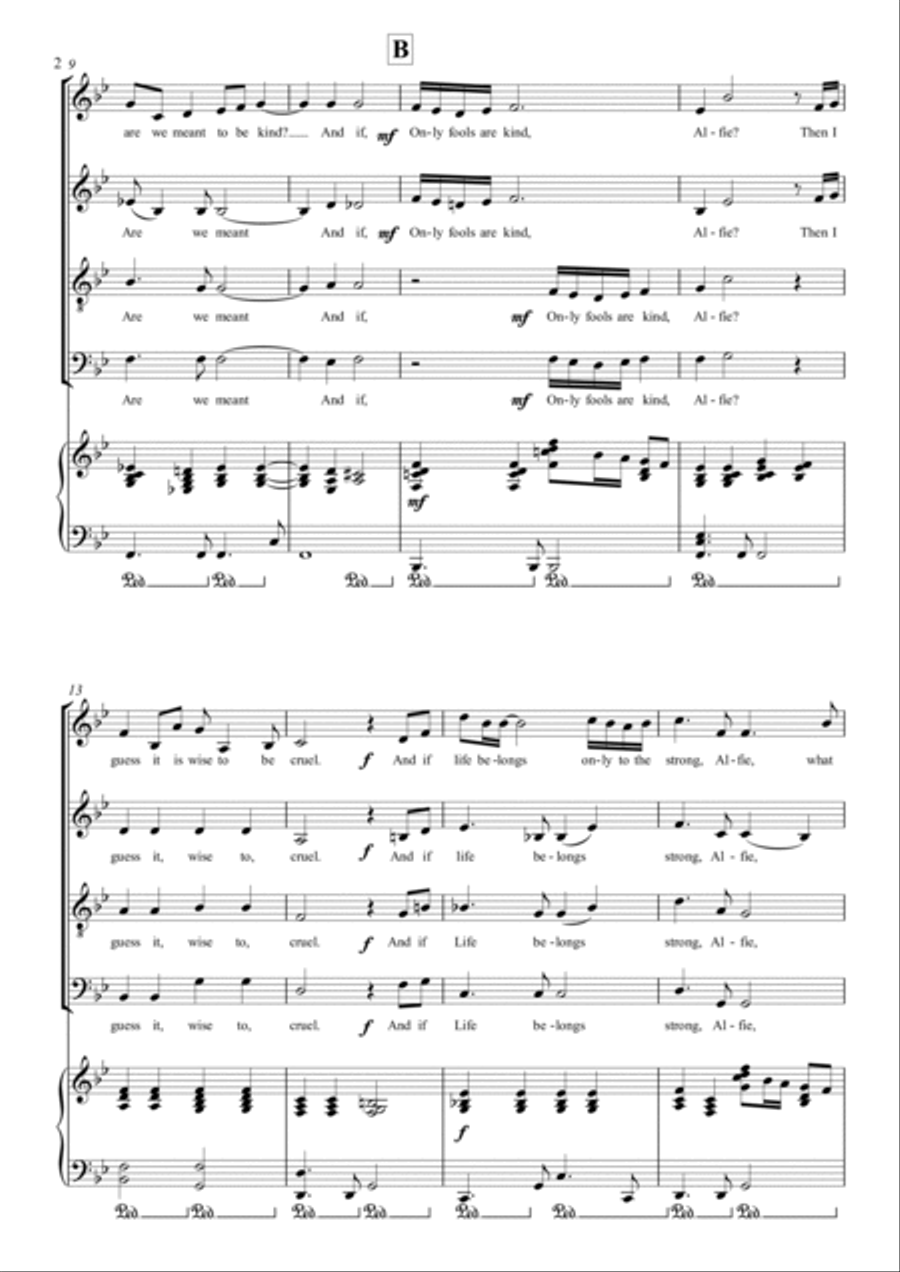 Alfie Alfie 4-Part scores gallery preview page 2