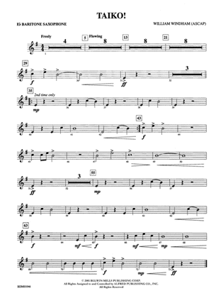 Taiko!: E-flat Baritone Saxophone
