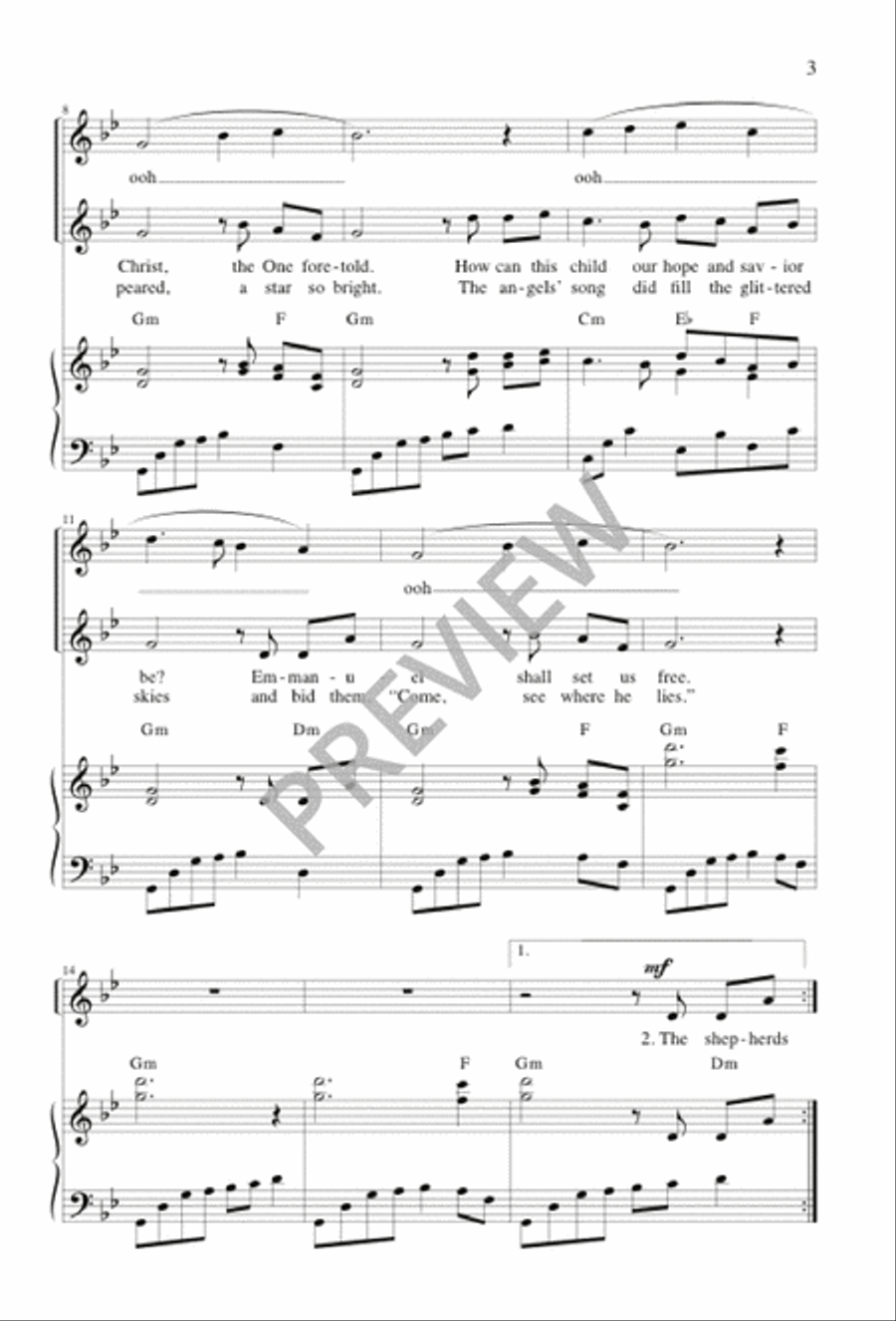 The Long-Awaited One The Long-Awaited One Unison Choir scores gallery preview page 2