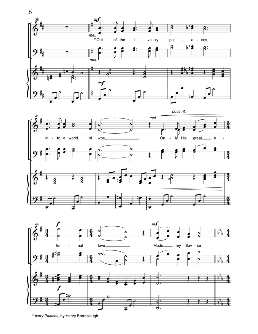 From Christmas To Calvary Octavo 4-Part scores gallery preview page 5