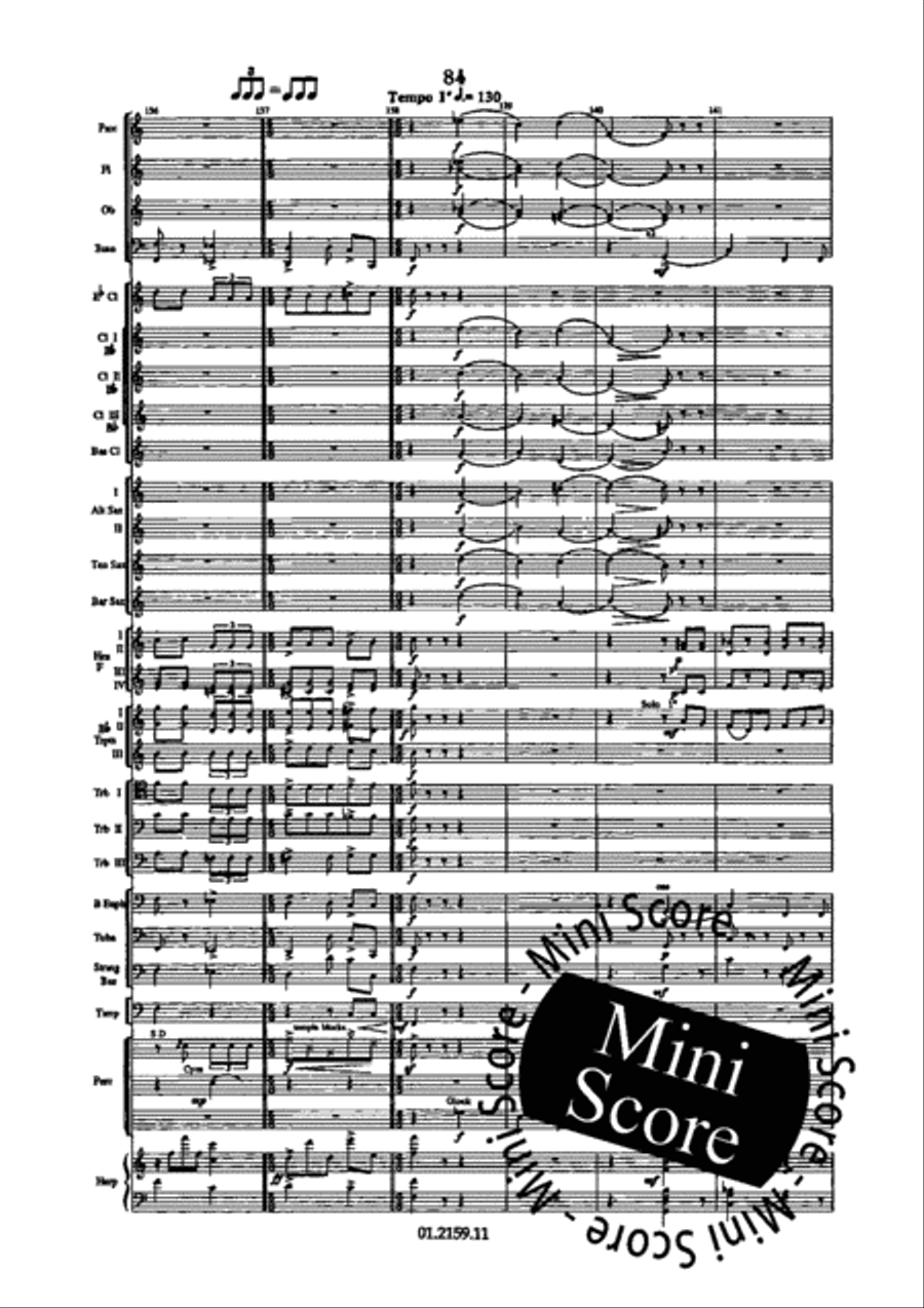 Dance Suite Concert Band scores gallery preview page 92