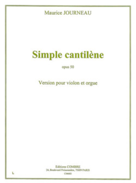 Simple cantilene Op. 50