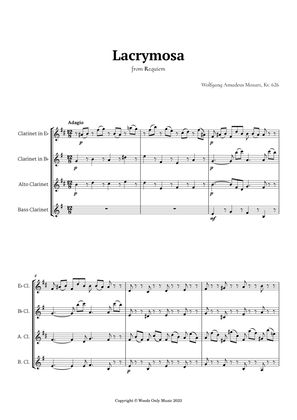 Lacrymosa by Mozart for Clarinet Ensemble