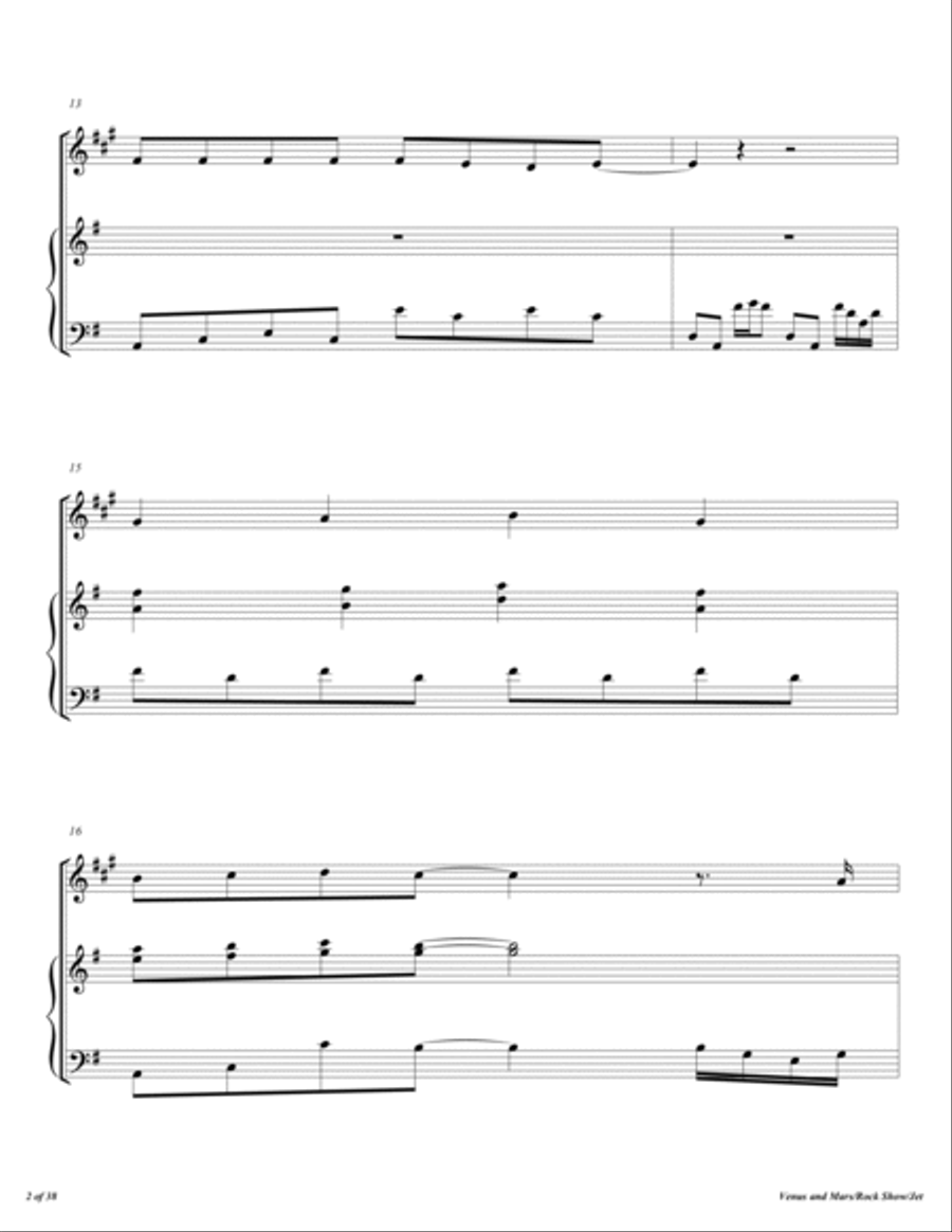 Venus And Mars/ Rock Show/ Jet Trumpet Solo scores gallery preview page 3