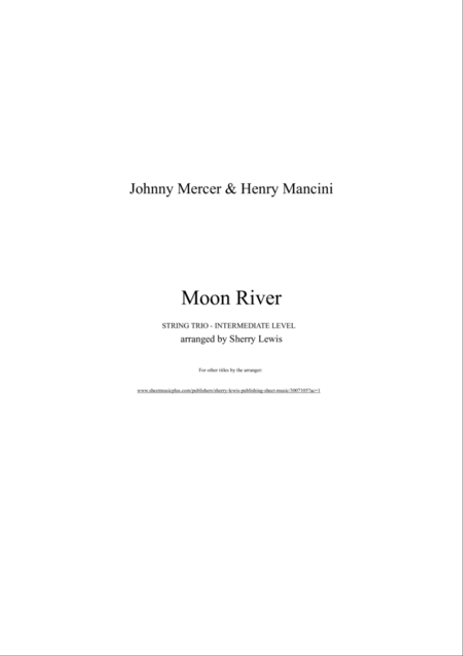 Moon River String Trio scores gallery preview page 2