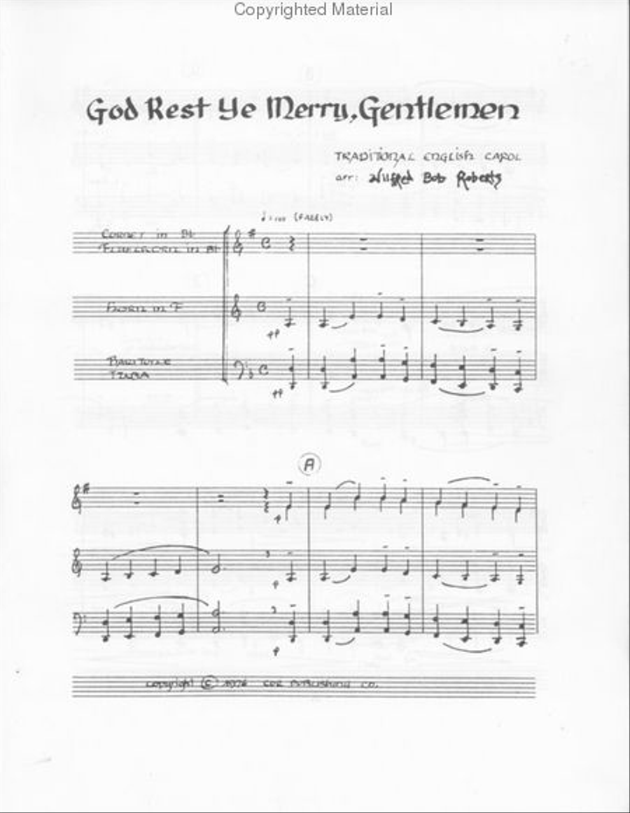 God Rest Ye Merry Gentlemen Brass Quintet scores gallery preview page 2