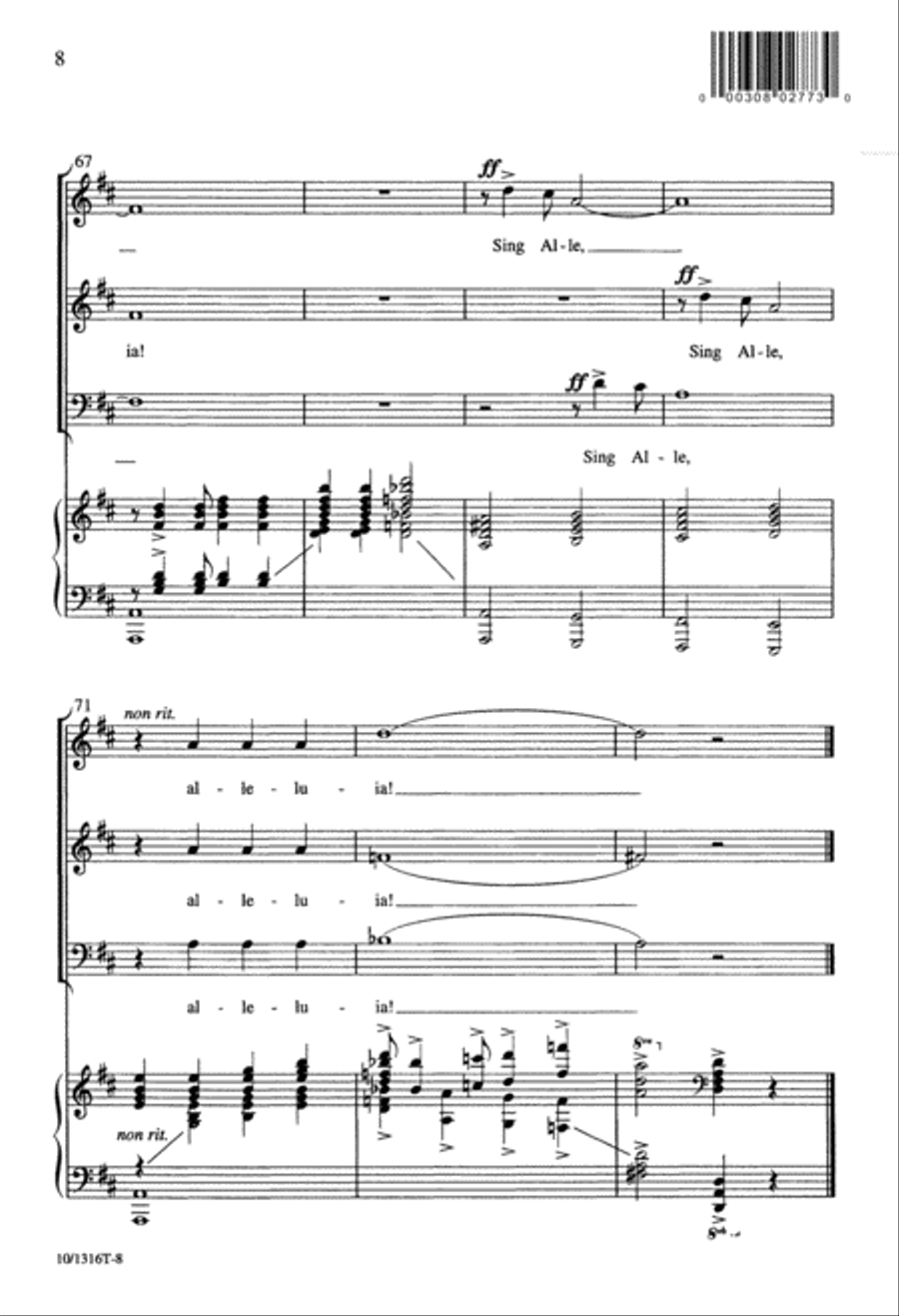 A Living Faith 3-Part scores gallery preview page 8