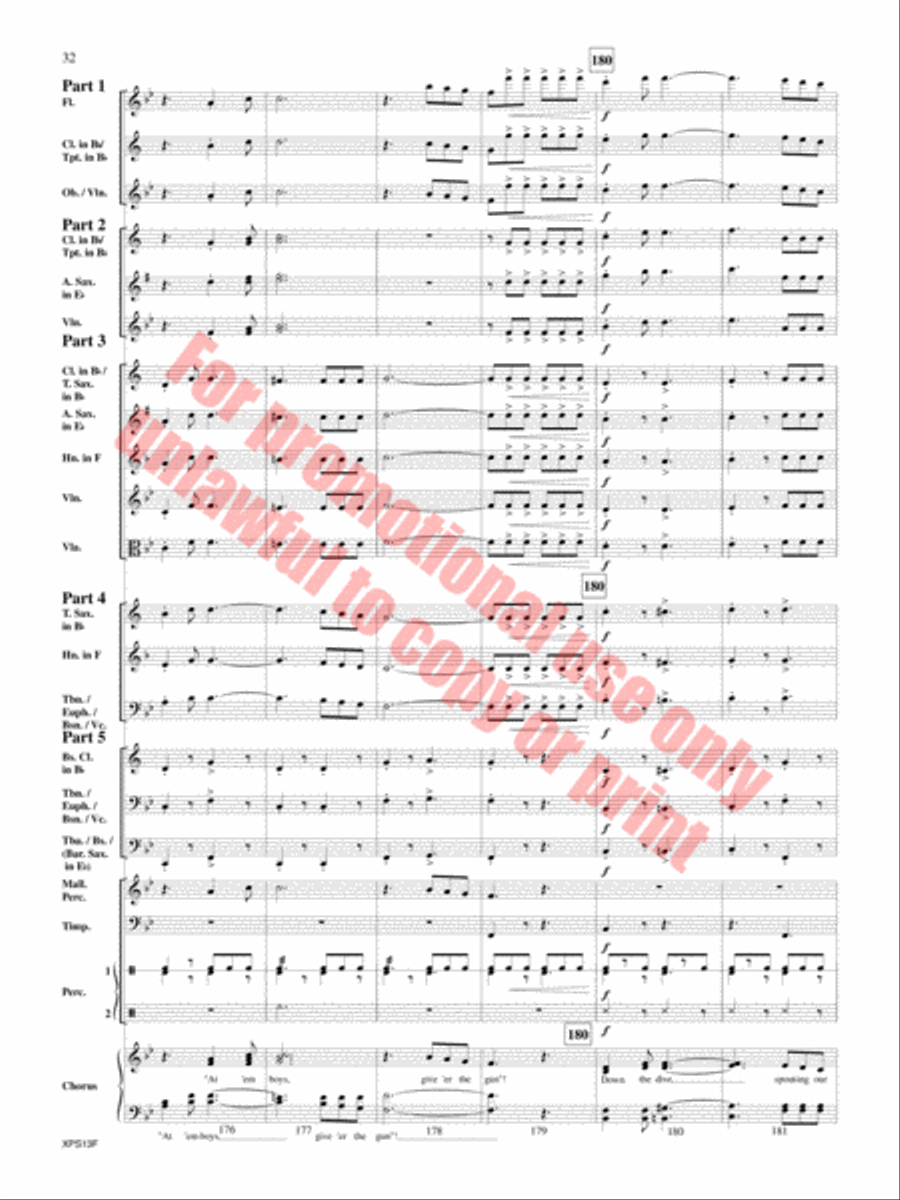 Armed Forces The Pride of America! Concert Band scores gallery preview page 33
