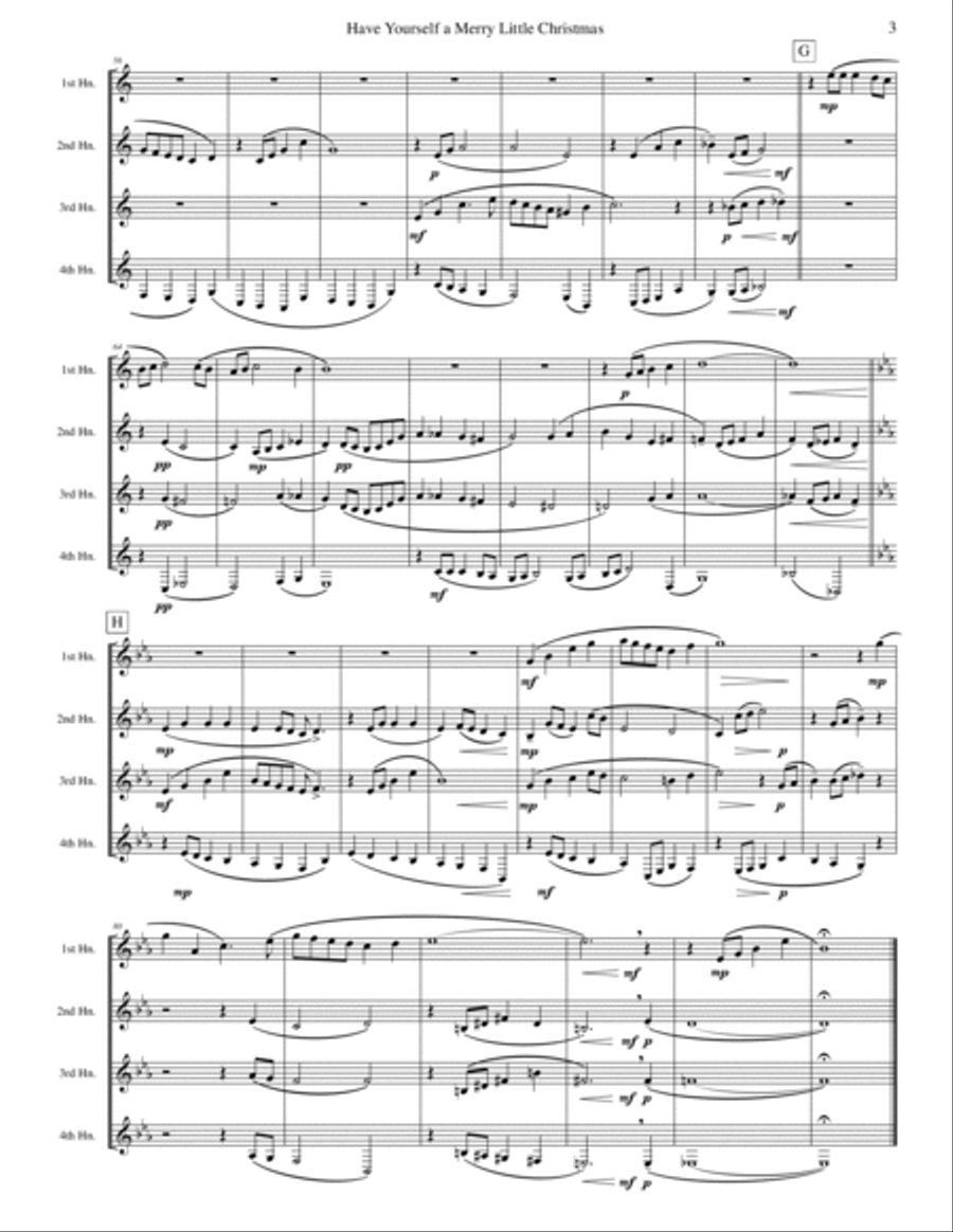 Have Yourself A Merry Little Christmas from MEET ME IN ST. LOUIS Brass Quartet scores gallery preview page 3