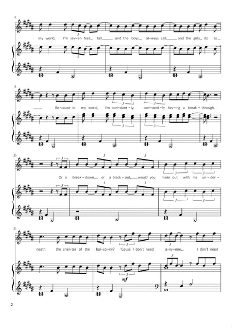 Halsey-clementine Halsey-clementine Voice scores gallery preview page 2