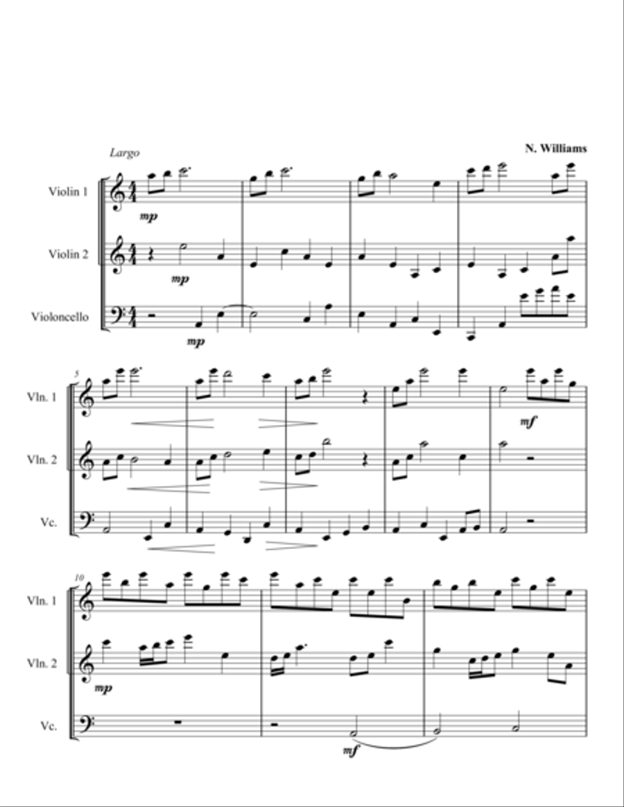 Trio in A Minor Trio in A Minor String Duet scores gallery preview page 1