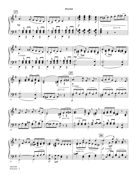 Romanza (from Horn Concerto No. 3, K. 447) - Piano