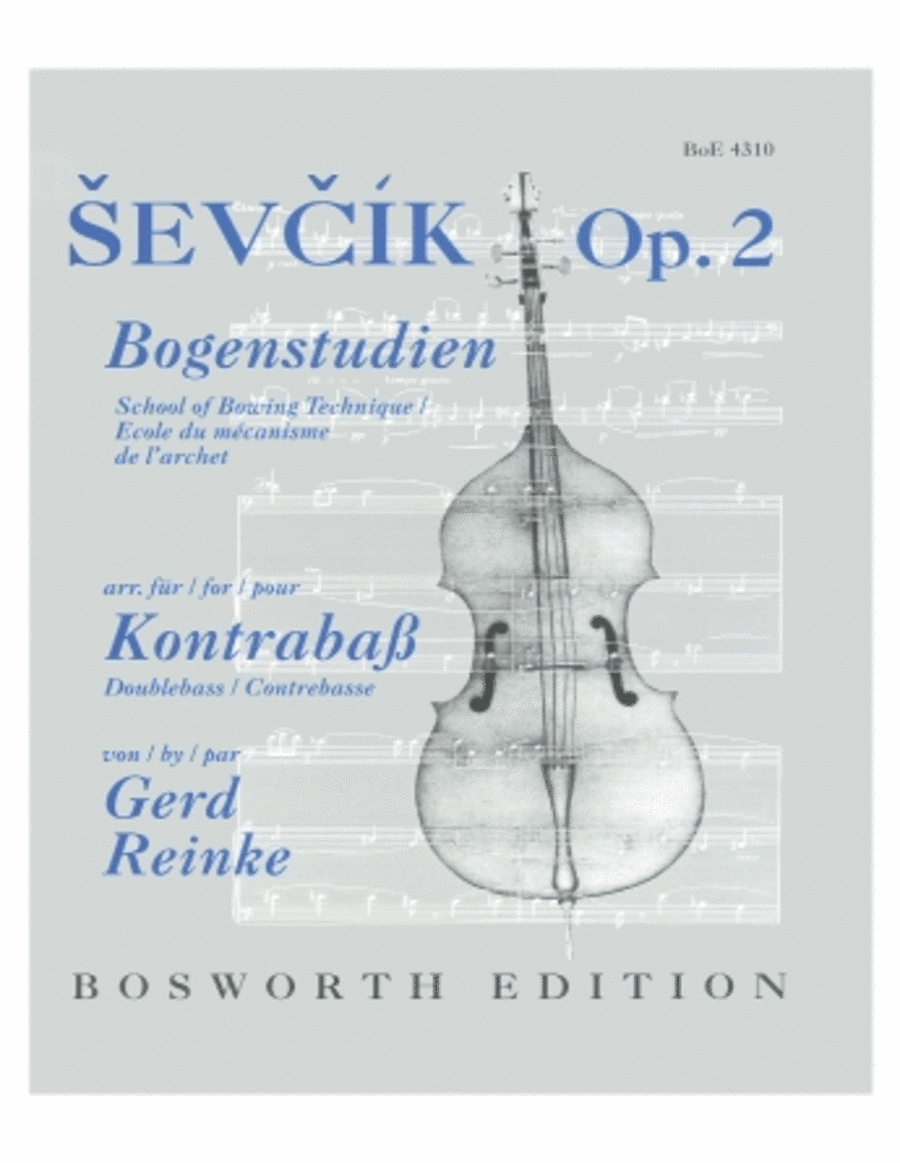 Sevcik School of Bowing Technique, Op. 2 - Double Bass