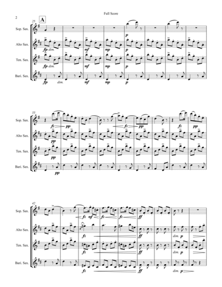 String Quartet No. 12 in F Major, "American" for Saxophone Quartet MOVEMENT IV image number null
