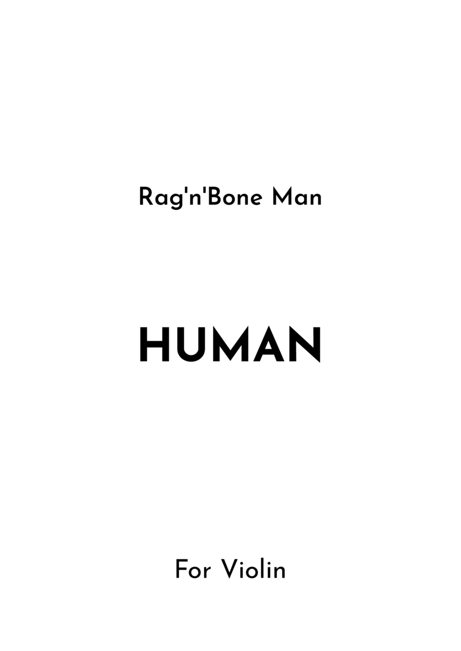 Human Violin Solo scores gallery preview page 1