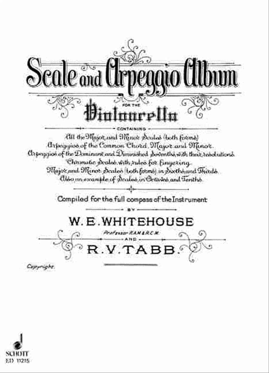 Scale and Arpeggio Album Cello scores gallery preview page 1