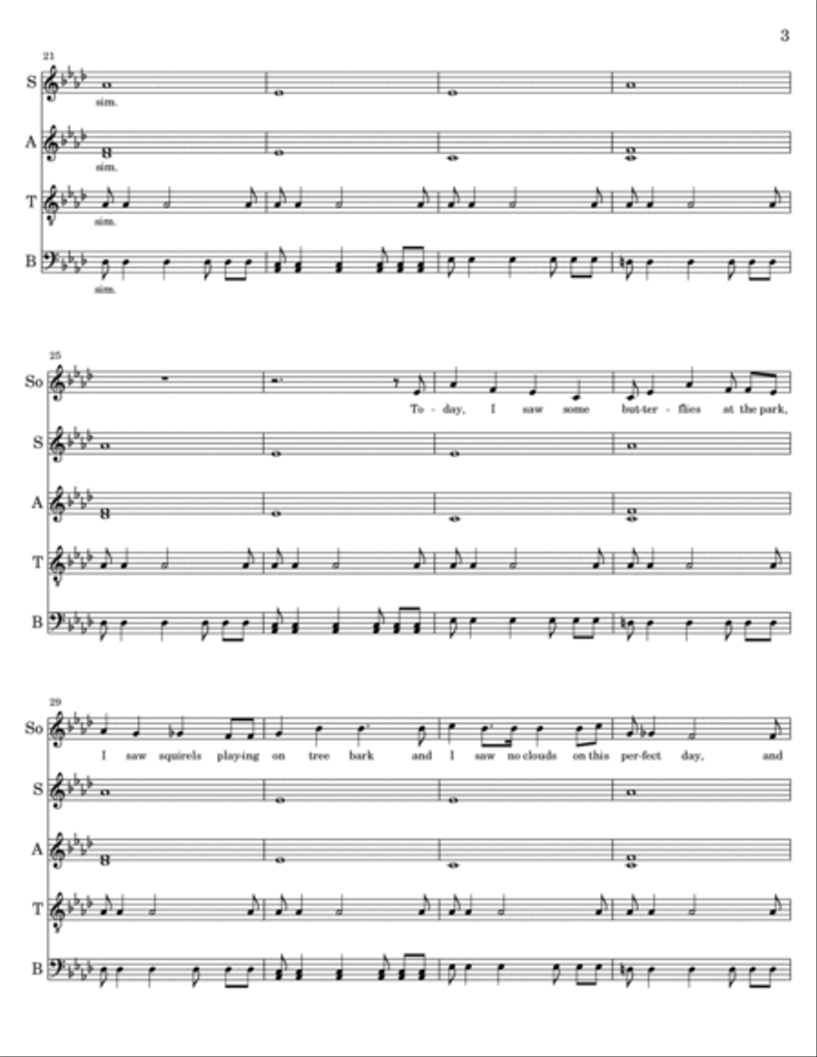 A List of Beautiful Things Divisi scores gallery preview page 3