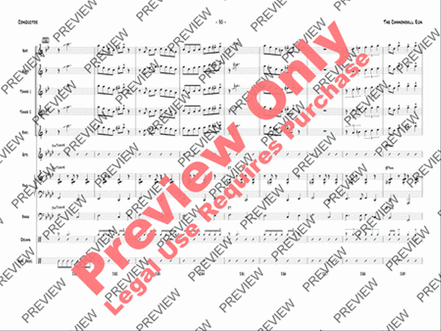 The Cannonball Run The Cannonball Run Jazz Ensemble scores gallery preview page 33