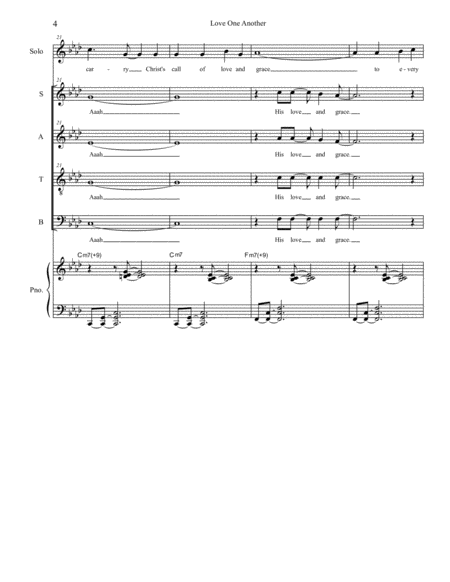Love One Another (for Tenor Solo & SATB) image number null