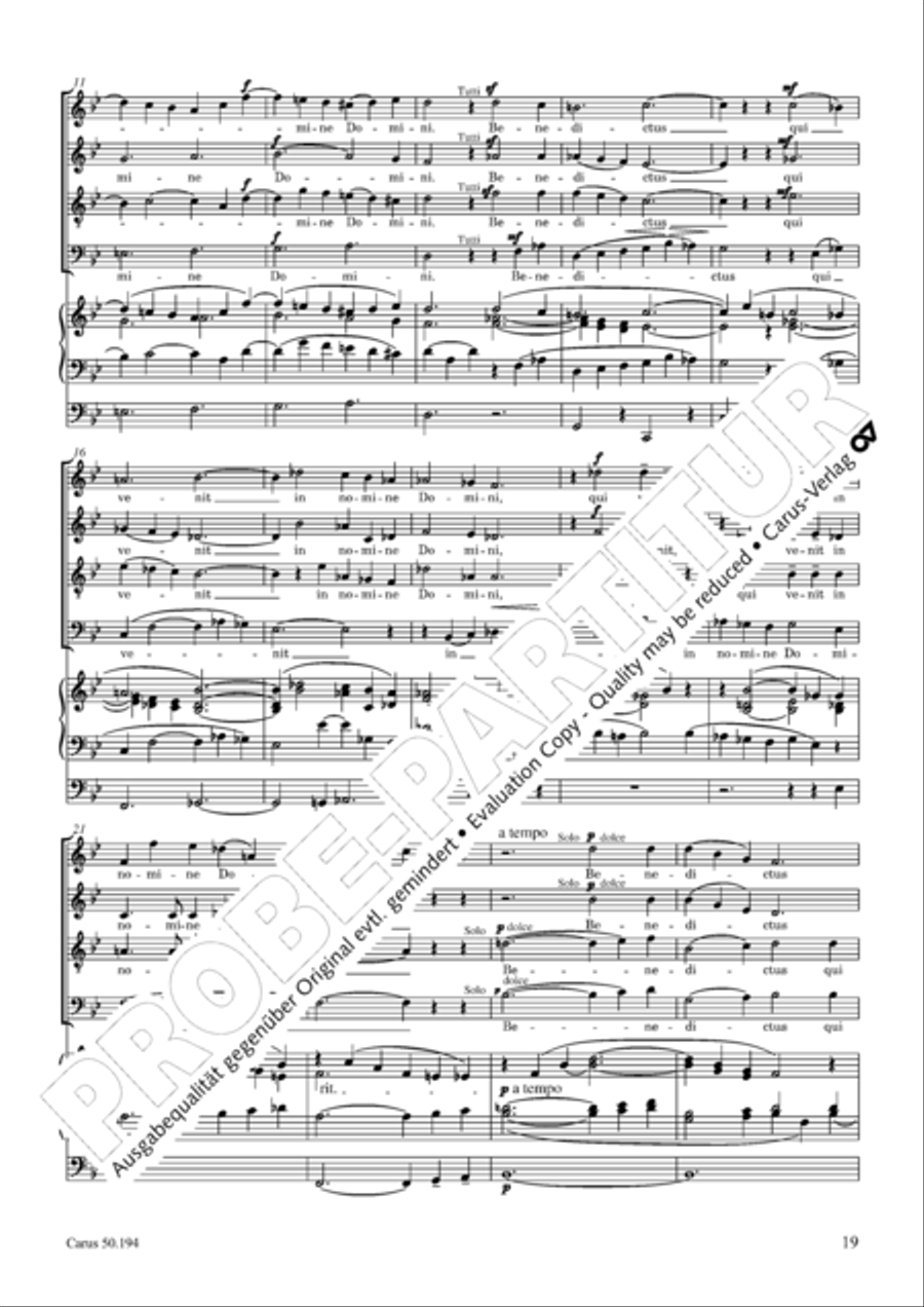 Requiem in D minor 4-Part scores gallery preview page 20