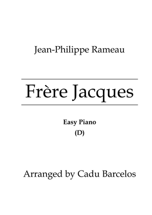 Frère Jacques (Easy Piano) D Major