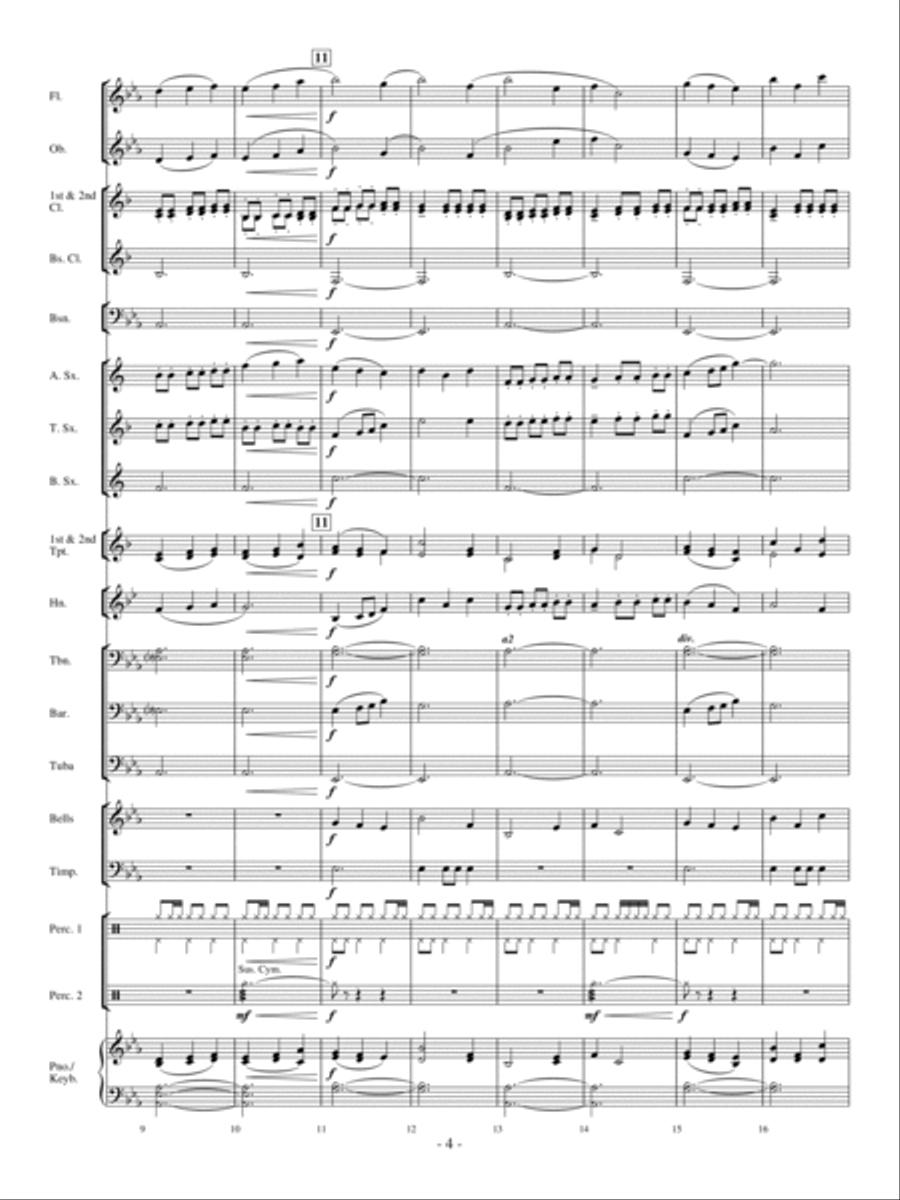 Wonders of the Universe Concert Band - Sheet Music page 3