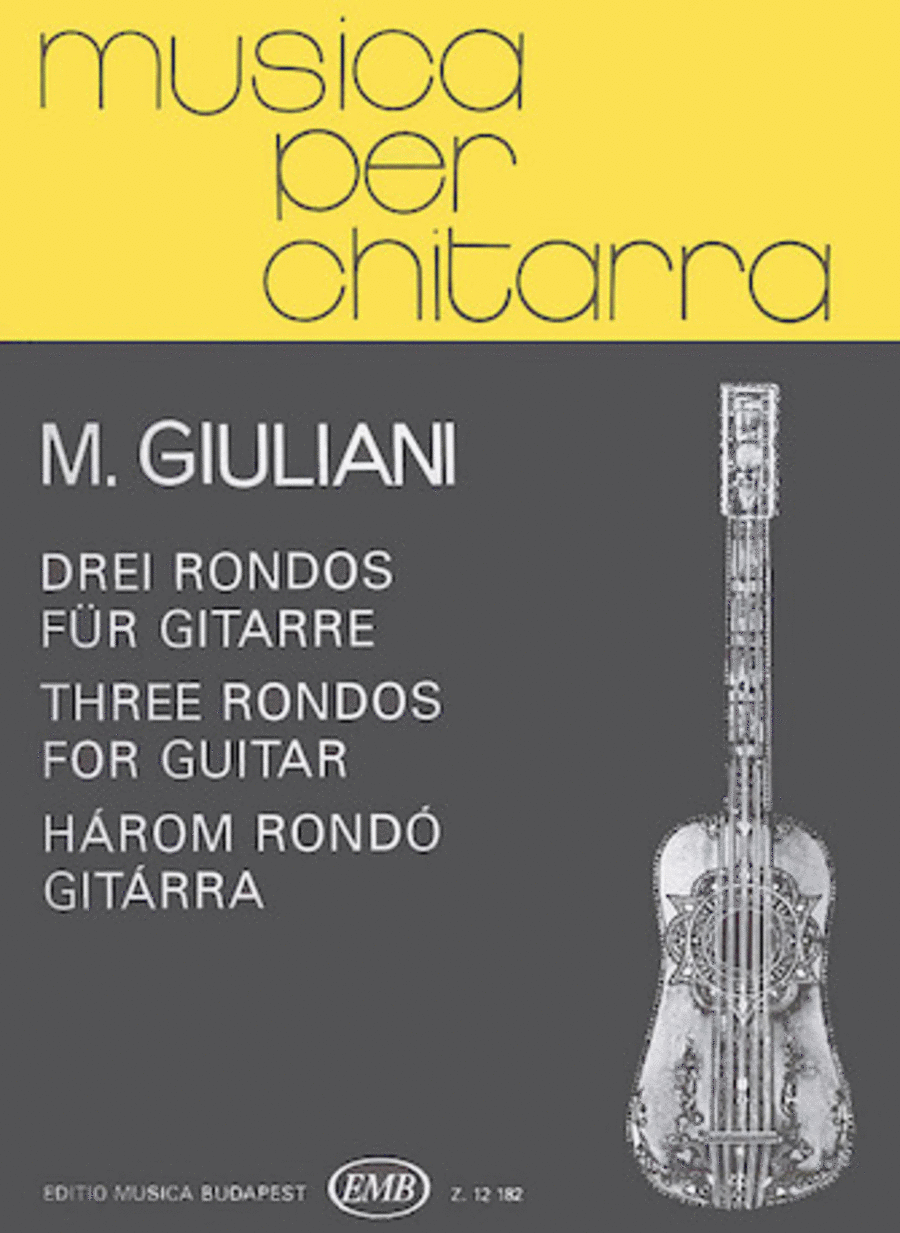Three Rondos Classical Guitar scores gallery preview page 1