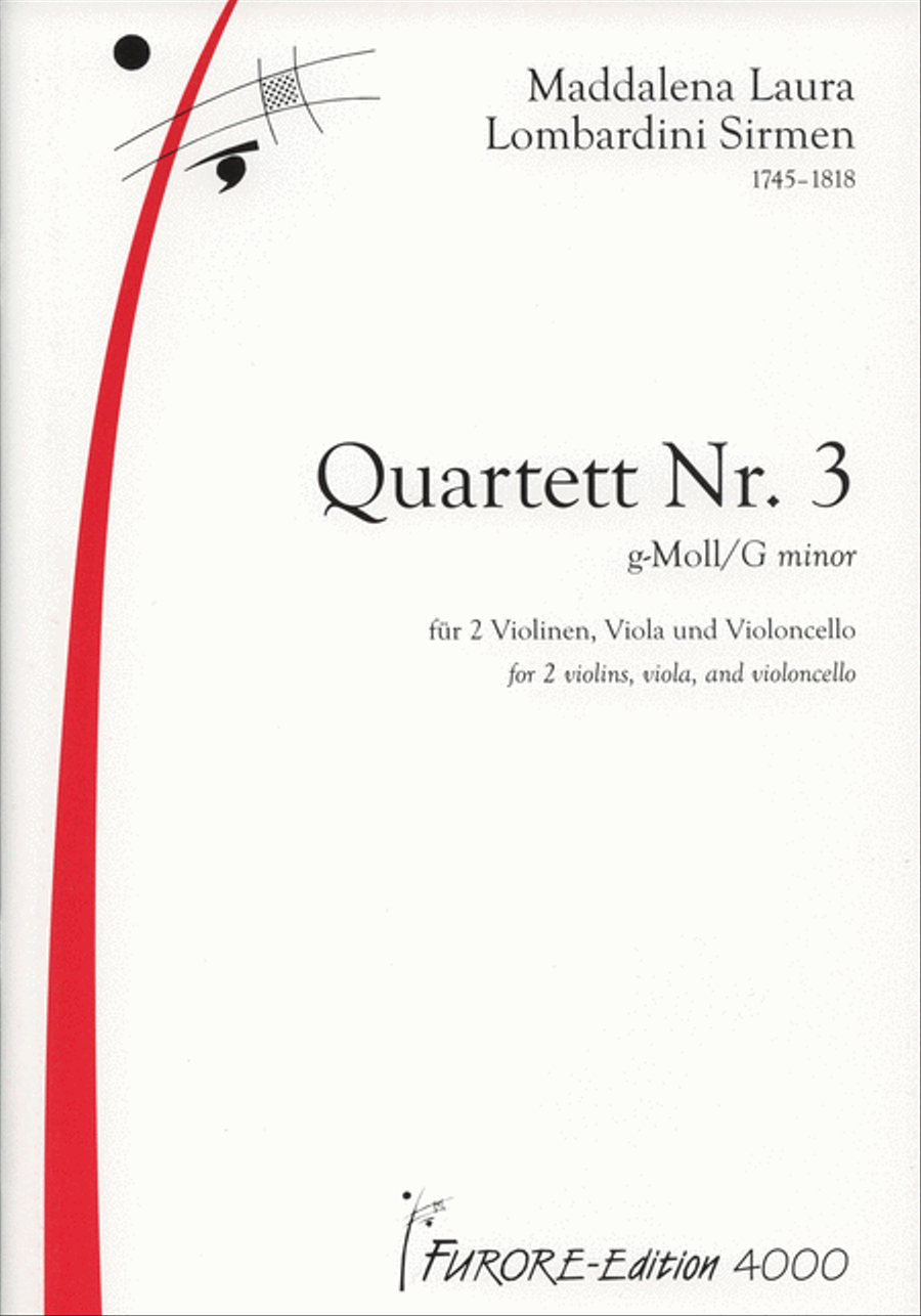 Quartet no. 3 g-Moll String Quartet scores gallery preview page 1