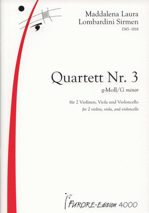 Book cover for Quartet no. 3 g-Moll