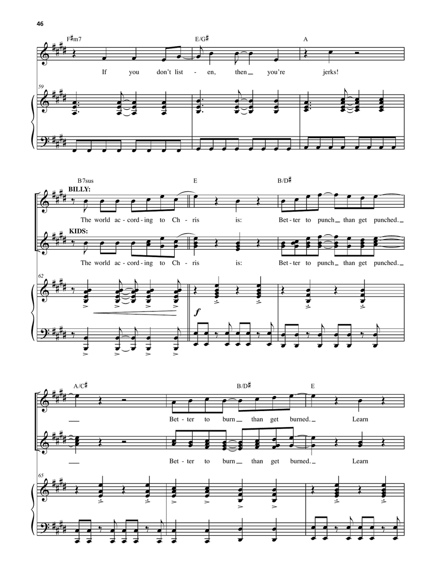 The World According To Chris (from Carrie The Musical) Piano, Vocal scores gallery preview page 6