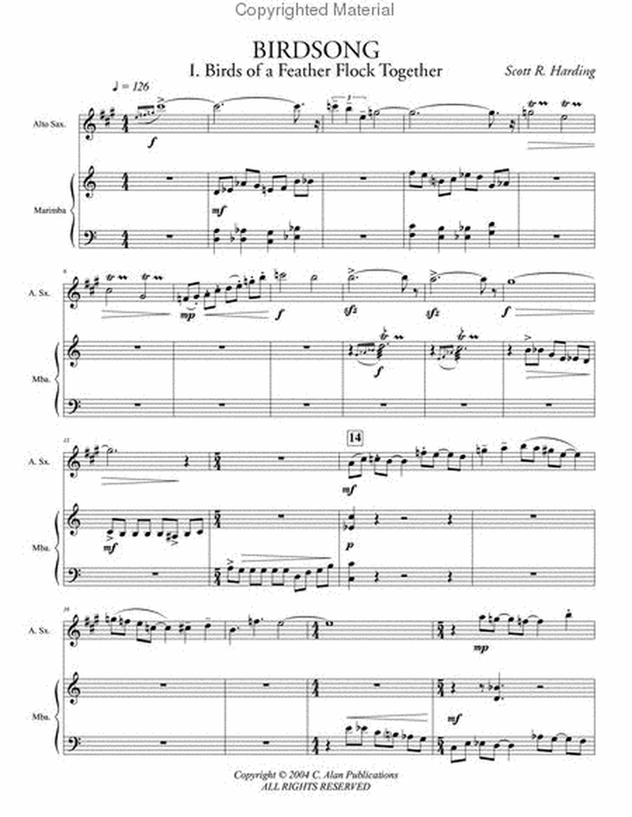 Birdsong (score & parts) image number null