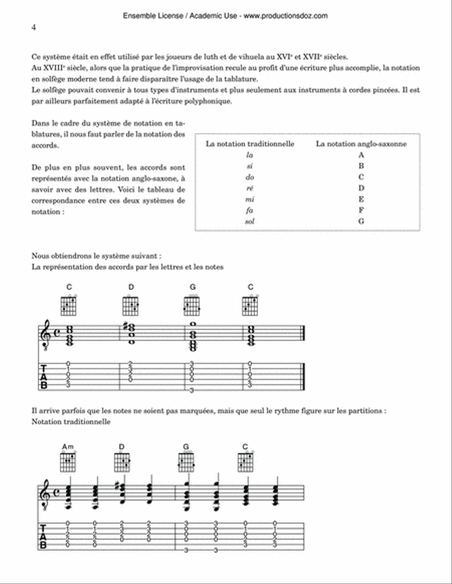 Effet Guitare Effet Guitare Classical Guitar scores gallery preview page 4