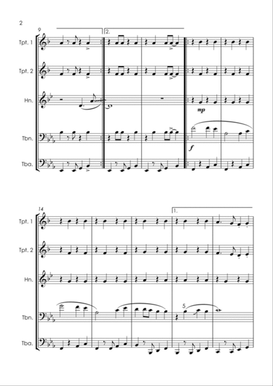 Chorando Se Foi (lambada) Horn scores gallery preview page 6