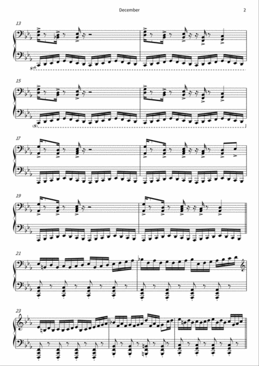 December December Piano Solo scores gallery preview page 4