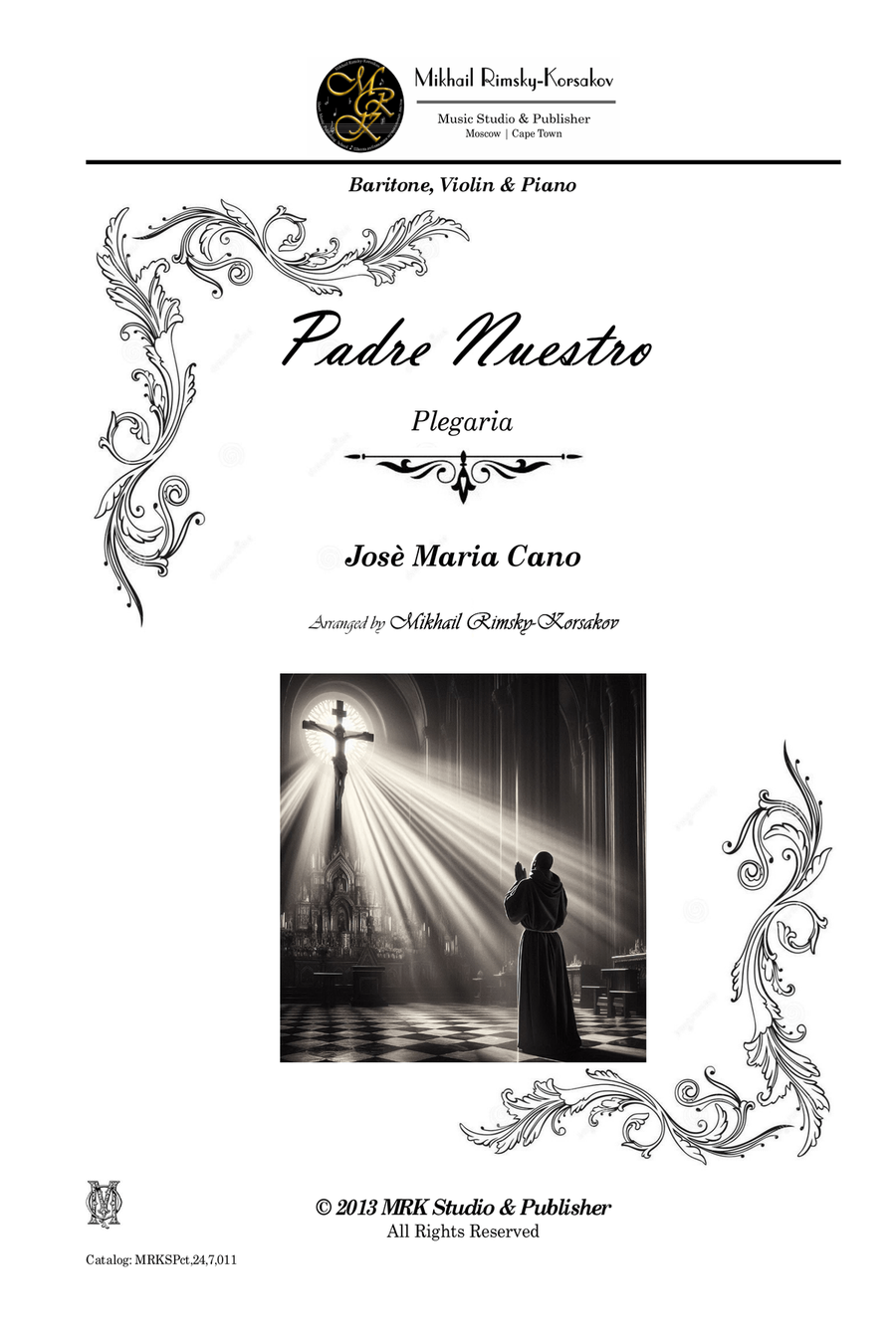 Padre Nuestro Piano, Vocal scores gallery preview page 1