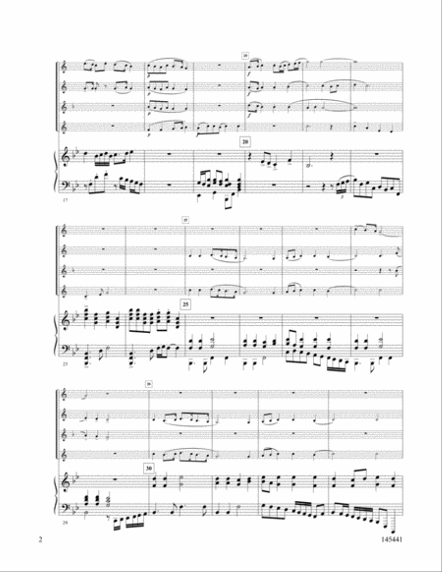 Ding Dong Merrily On High Brass Quartet scores gallery preview page 2