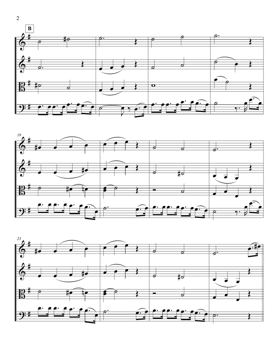 Zog Nit Keyn Mol (Holocaust survivor anthem) String Quartet scores gallery preview page 2