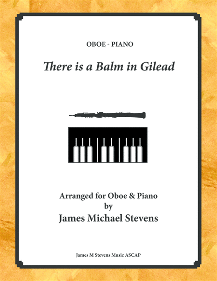 There is a Balm in Gilead - Oboe & Piano Piano scores gallery preview page 1
