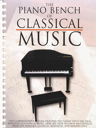 Book cover for The Piano Bench of Classical Music